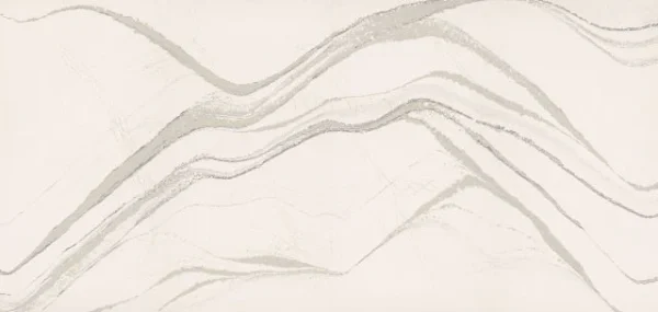 Close-up texture of white and gray wavy marble or stone surface pattern