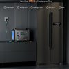 61STKTNEdzL._AC_SL1500_ Portable power station showing seamless UPS transfer in less than 20ms, demonstrating capability to power fish tank, computer, refrigerator, router, and NAS devices