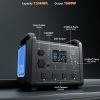 712qtlGzbJL._AC_SL1500_ Portable power station with 1536Wh capacity and 1600W output featuring 12 device connections including AC outlets, USB ports, car outlet and LCD screen
