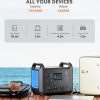 719vqYsRoKL._AC_SL1500_ Portable power station with 1536Wh capacity and 1600W output displaying runtime for mini fridge, kettle, coffee maker and electric grill