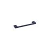 Black rectangular cabinet pull with square end caps