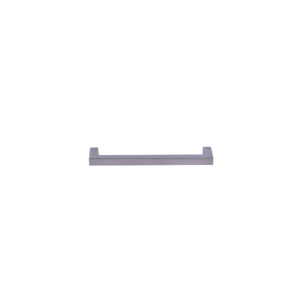 Gray minimalist rectangular cabinet pull with straight edge design