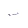 Contemporary gray aluminum bar handle with beveled end caps and clean lines