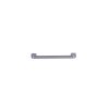 Stainless steel flat bar cabinet handle with angled end supports