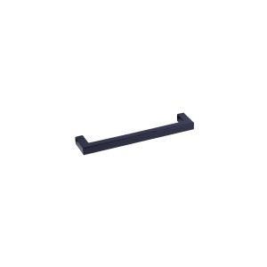 Dark blue rectangular cabinet handle with linear design and end mounting points