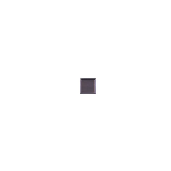 Small dark purple square cabinet knob or drawer pull
