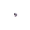 Dark purple square cabinet knob with protruding tab design