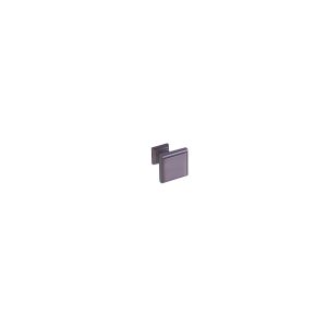 Dark purple square cabinet knob with protruding tab design