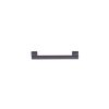 Dark purple cabinet handle with square end caps and horizontal bar design
