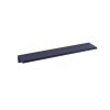 Black metal edge pull handle for cabinet doors