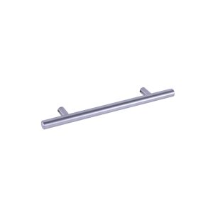 Brushed stainless steel bar pull handle with two mounting posts