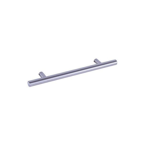 Brushed stainless steel bar pull handle with two mounting posts