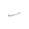 Champagne gold contemporary drawer pull with angled end caps