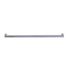 Minimalist gray horizontal cabinet handle with small squared end caps