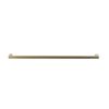 Brushed gold horizontal cabinet pull handle with small end caps