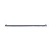 Contemporary black and brushed metal straight towel rail with minimalist design