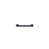 Black metal handle bar with end caps