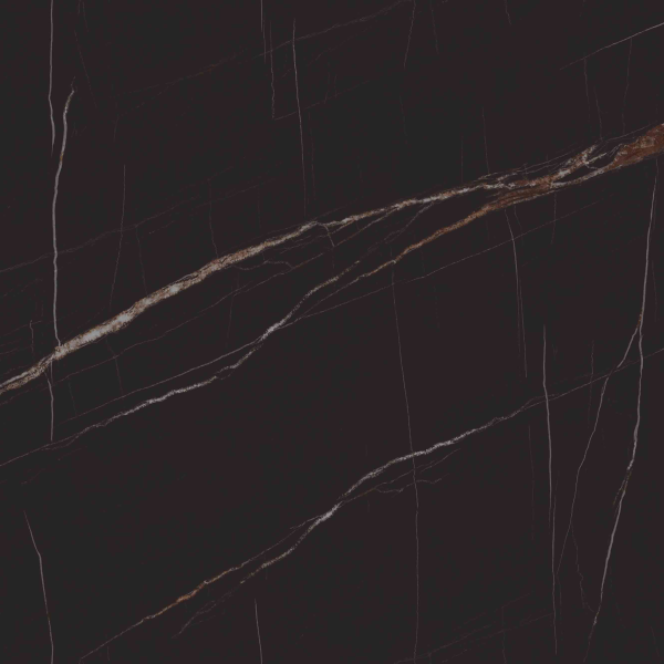 Dark black marble texture with brown and gold veining