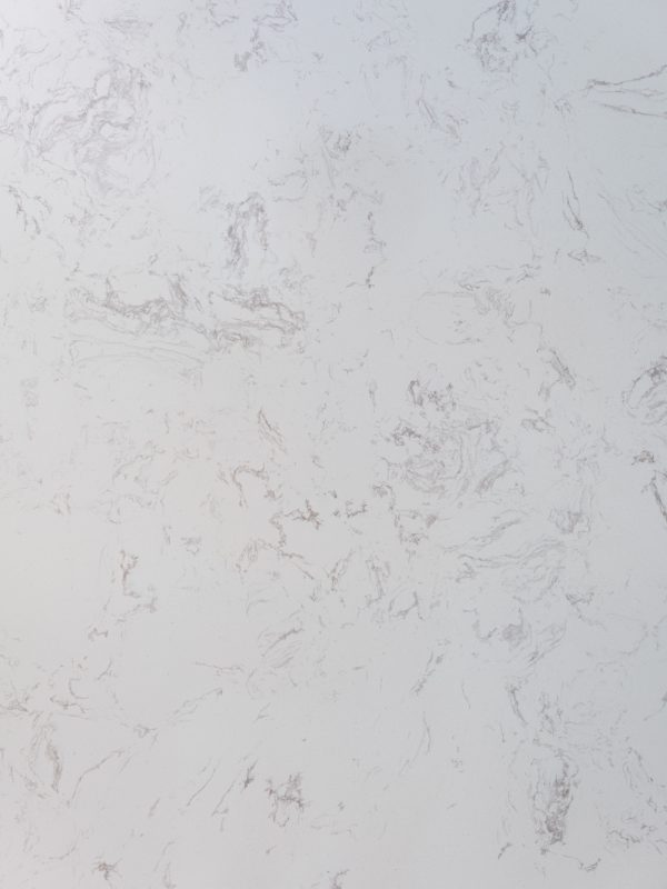 Light gray and white marble surface with delicate gray vein lines and natural texture