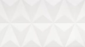 White textured surface with repeating geometric triangle pattern