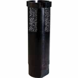 Black diamond core drill bit with textured coating for wet drilling applications