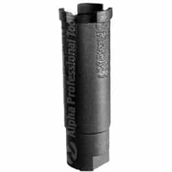 Black diamond core drill bit for drilling holes in masonry and concrete