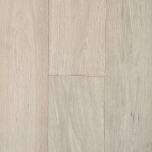 Pale whitewashed wood flooring with light grain pattern and visible plank separation