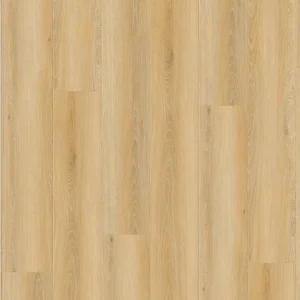 Natural light oak wood plank flooring with medium grain texture