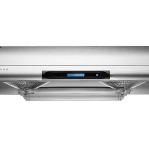Hauslang stainless steel under-cabinet range hood with auto clean feature and touchscreen controls