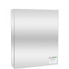 White surface-mounted medicine cabinet with solid door and stock item label