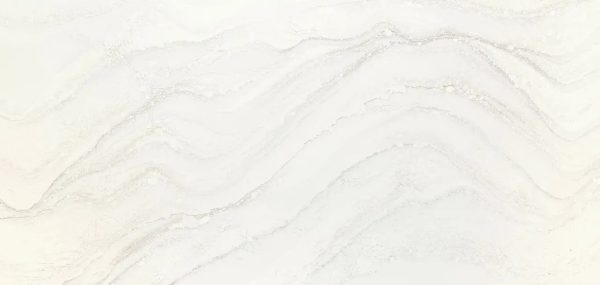 Cream and light gray marble tile with subtle wave-like veining throughout