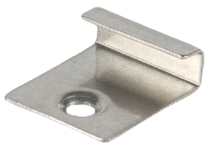 Stainless steel Z-bracket or corner brace with single mounting hole