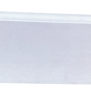 White painted baseboards with simple rectangular profile and wood grain texture visible