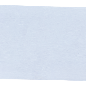 White primed baseboard molding with textured wood grain detail and natural wood edge strip