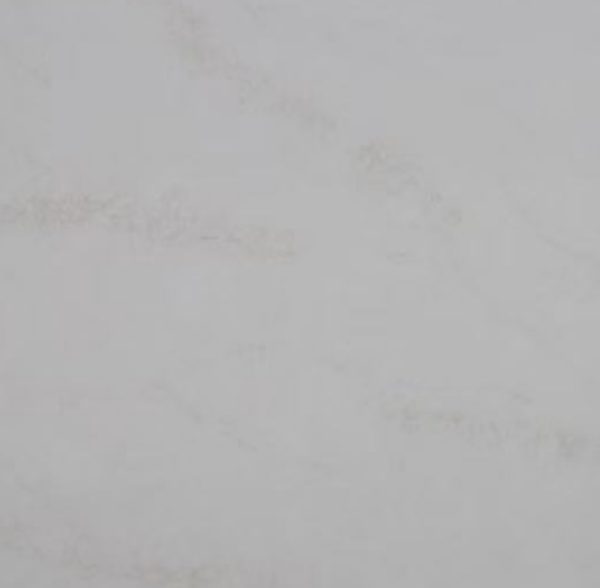 Soft white marble surface with minimal gray veining details