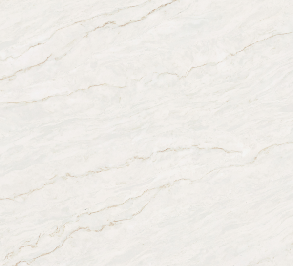 CT-624Z COASTAR Close-up of white marble surface with subtle beige and tan veining patterns
